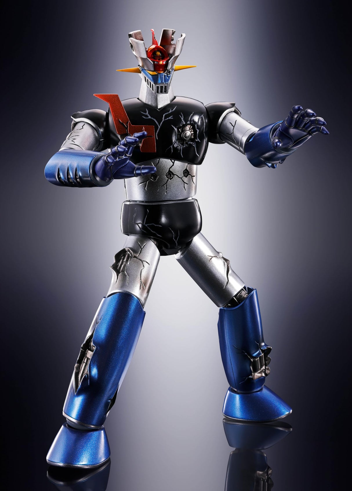 TAMASHII NATIONS Gx-105d Mazinger z -kakumei shinka- Damaged Ver. Fig. 16,5 cm Mazinger z Soul of chogokin