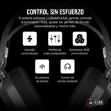 Corsair HS80 MAX Wireless Auriculares para Juegos Multiplataforma con Bluetooth – Dolby Atmos – Micrófono de Calidad Broadcast – Compatible con iCUE – PC, Mac, PS5, PS4, Switch, Móvil – Gris Acero