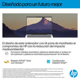 HP OmniBook 7 AI 14" OLED 2K, Ordenador Portátil Intel Core Ultra 7-255H, 32GB RAM, 1TB SSD, Gráficos Intel, Windows 11 Home, Wi-Fi 7, Gris - Teclado QWERTY Español