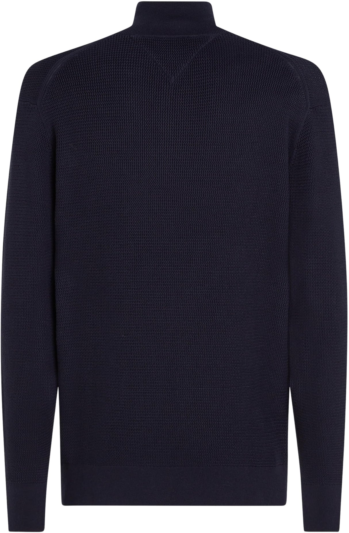 Tommy Hilfiger Jersey con Cremallera Hombre Racking Structure con Cuello Vuelto, Azul (Desert Sky), XL