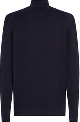 Tommy Hilfiger Jersey con Cremallera Hombre Racking Structure con Cuello Vuelto, Azul (Desert Sky), XL