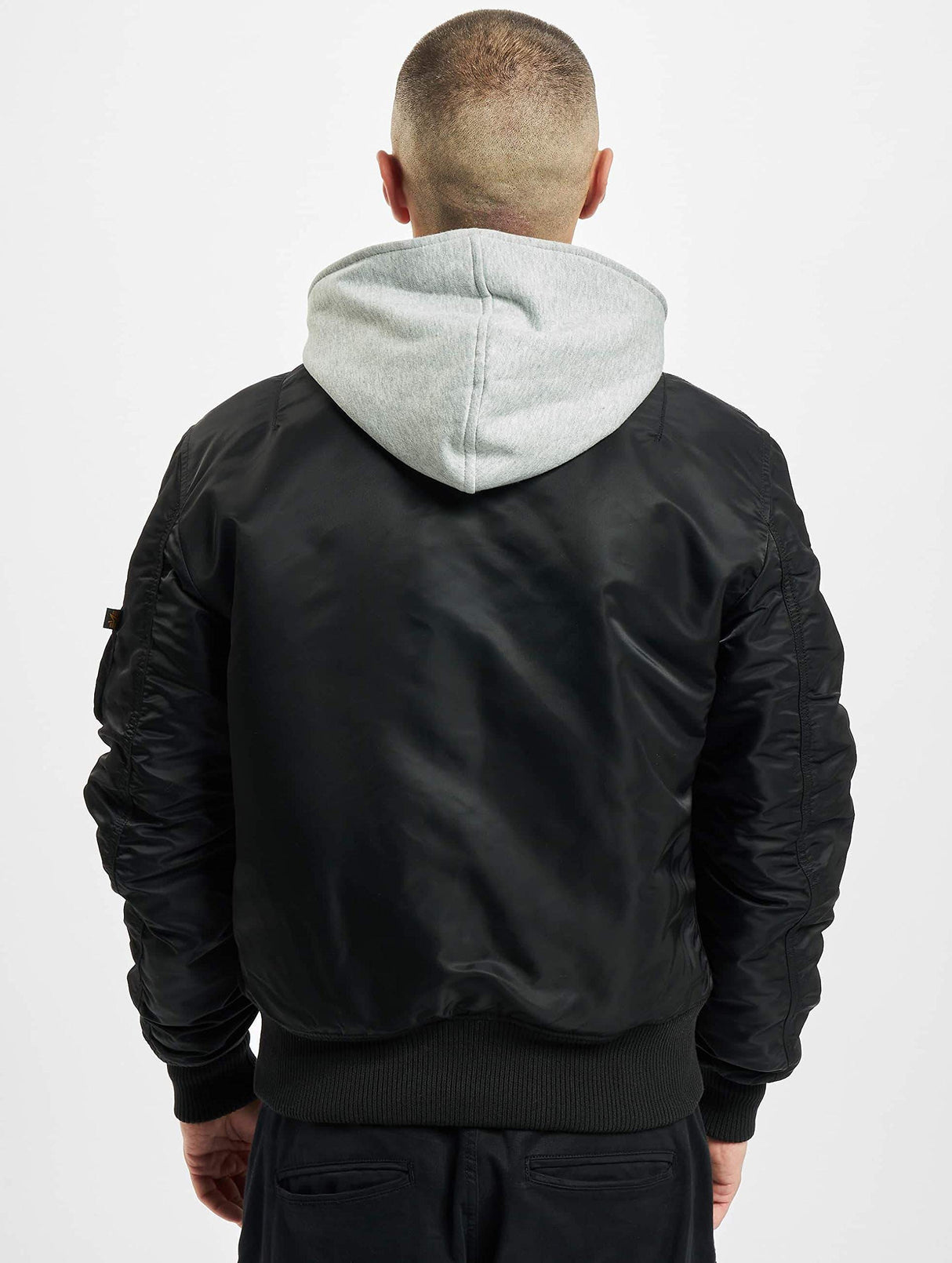 Alpha Industries 133104-198-XL Chaqueta, Negro (Black/Grey 198), X-Large (Tamaño del Fabricante: XL) para Hombre