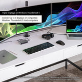 CalDigit E5 - Thunderbolt 5 Element 5 Hub - 9-Puerto, 4 x Thunderbolt 5/USB4 v2 Puertos, 3xUSB-A y 2xUSB-C 10Gb/s Puertos, Single 8K, Dual 6K/8K, Oro Dual 4K@240Hz Displays, 90W Charging, 0,8 m Cable