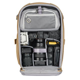 VANGUARD Veo Metro B20L BG - Mochila fotográfica para cámara objetivos y portátil de 14 pulgadas, beige