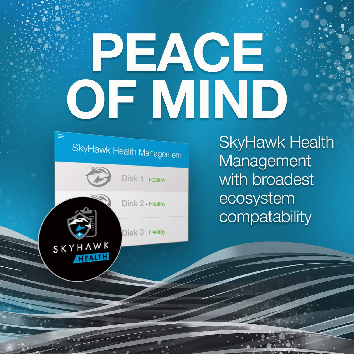 Seagate SkyHawk 4TB, Disco Duro Interno De Video, 3.5 Pulgadas, SATA 6.GB/s, Caché de 256 MB, DVR, Sistema de Cámaras de Seguridad NVR, servicios Rescue internos, Paquete Abre-fácil (ST4000VXZ16)