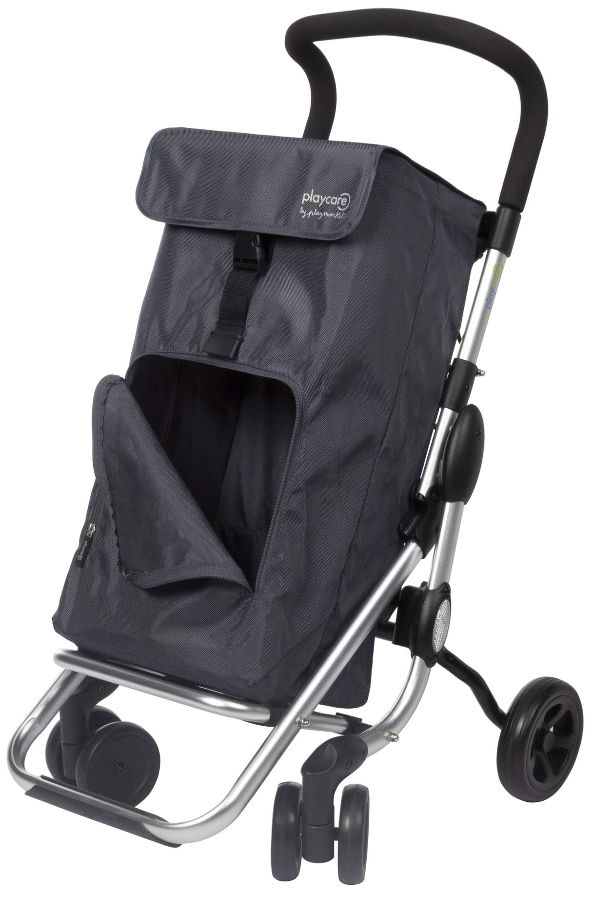 Playmarket Playcare. Carro de la Compra con Manillar ergonomico Regulable. Ruedas Delanteras giratorias. Capacidad 39,5L