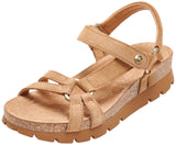 Panama Jack Sally, Sandalia Plana Mujer, Cuero B8, 39 EU