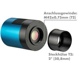 Explore Scientific Deep Sky Astro - Cámara a Color de 16 MP USB 3.0 con Sensor Panasonic CMOS y refrigeración Activa