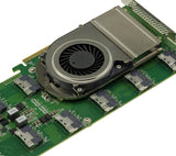 KALEA-INFORMATIQUE Tarjeta controladora Tipo Switch PCIe 4.0 con 10 Puertos SFF-8654 8i para controlar hasta 20 SSD NVMe o 5 Tarjetas gráficas, chipset Broadcom PEX88096.