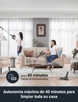 Eureka NEC370 Aspiradoras Escoba, 300 W, 0.6 Liters, 83 Decibeles, Black