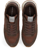 Tommy Hilfiger Runner Sneaker Hombre New Eva Mix Flag Calzado, Marrón (Ebony Brown), 43