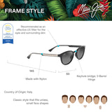 Maui Jim Hiehie Gafas, Shiny Black W/Trans Light Grey, 50-20-145 Unisex Adulto
