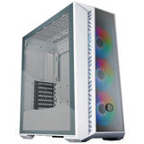 Cooler Master MasterBox 520 Mesh Caja PC - Media Torre ATX con 3 Ventiladores Preinstalados, Múltiples Configuraciones de Flujo de Aire, Paneles Frontal Mallado y Lateral TG, Controlador ARGB - Blanco