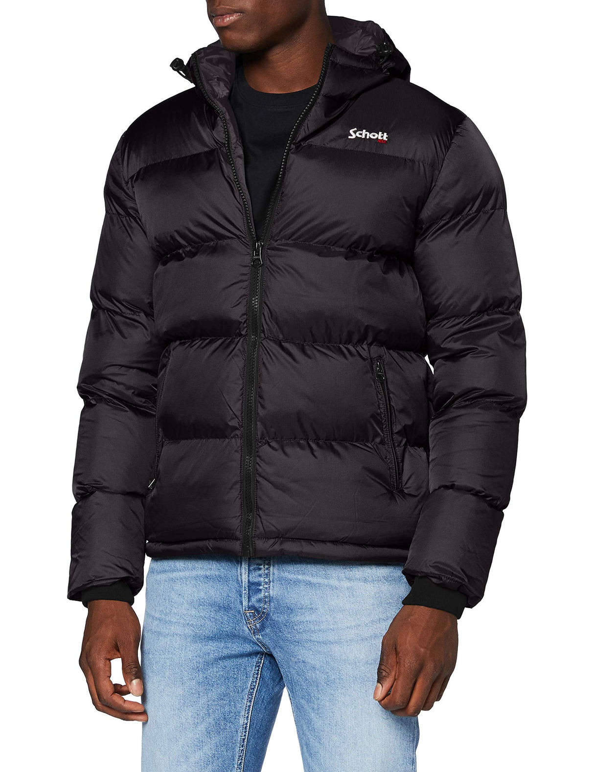 Schott NYC IDAHO2, Chaqueta para Unisex adulto, Negro, M