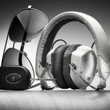 V-MODA XS-U-WSILVER - Auriculares de Diadema Cerrados (reducción de Ruido), Blanco y Plateado