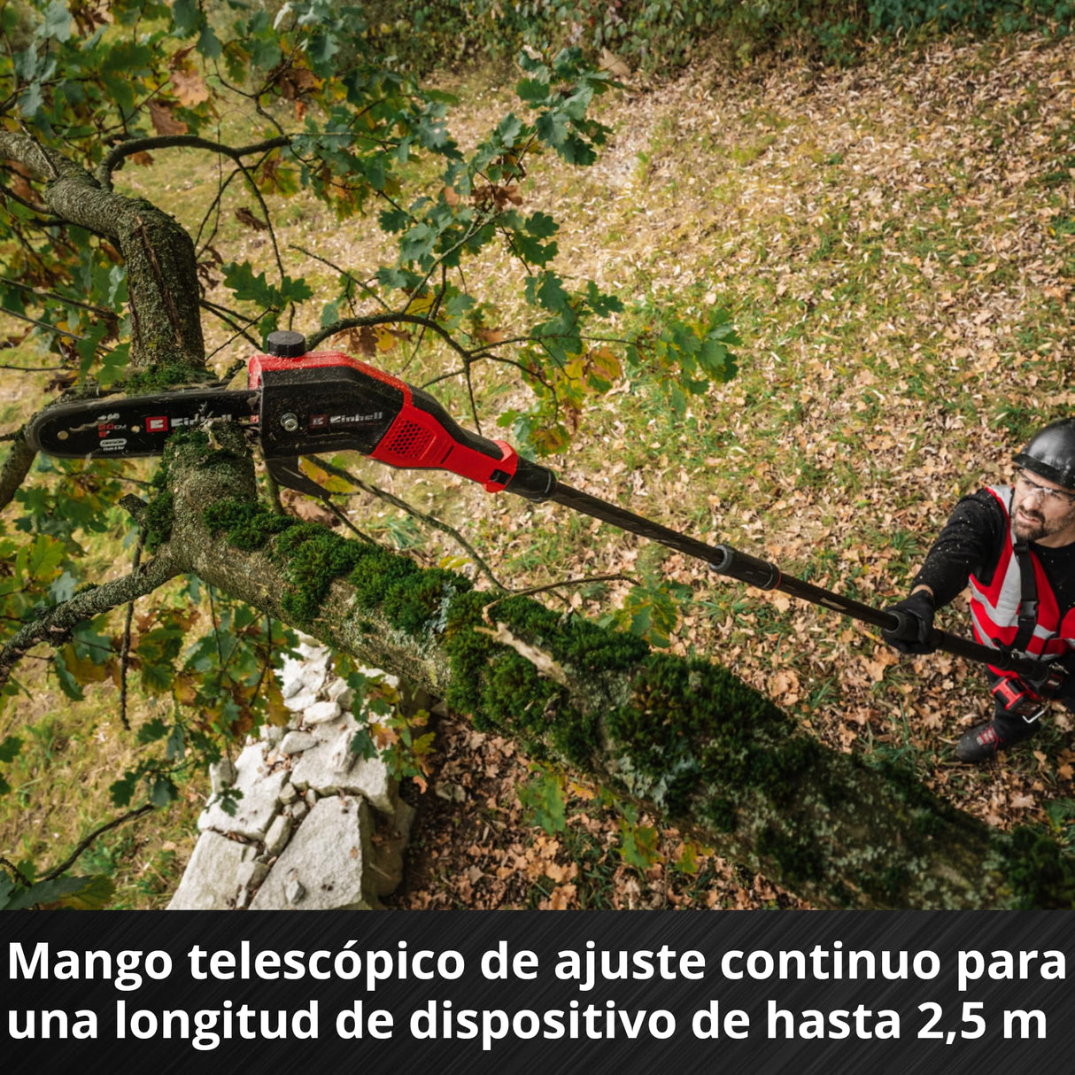 Einhell Professional Podadora con batería GP-LC 18/20 Li T BL-Solo Power X-Change (18 V, longitud de corte 18 cm, Brushless, velocidad de la cadena 7 m/s, lubricación de cadena autom., sin batería)