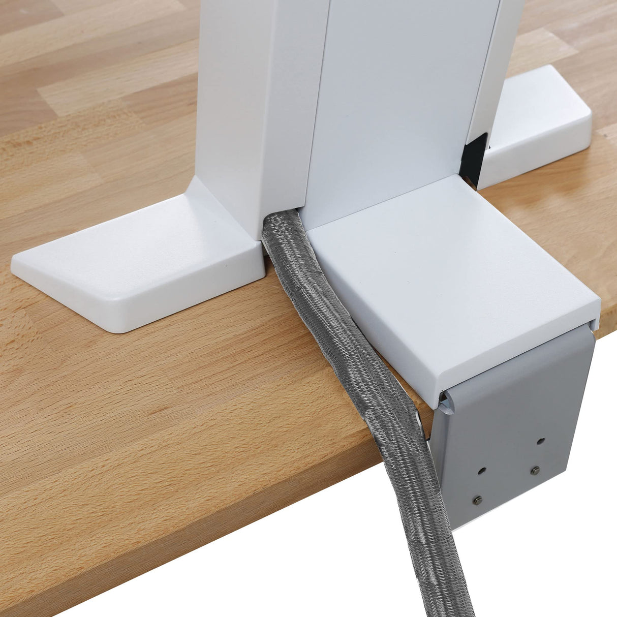 Ergotron 33-407-062 WorkFit-SR - Estación de Trabajo con Doble Soporte, Color Blanco, Aluminio