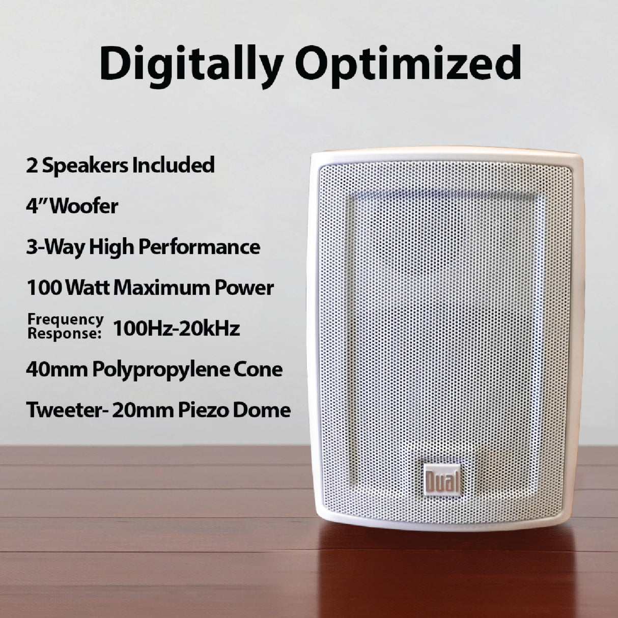 Dual LU43PW - Equipo de Altavoces de 50W, Blanco