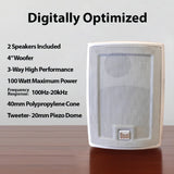 Dual LU43PW - Equipo de Altavoces de 50W, Blanco
