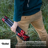Rollei Easy Traveler Video XL - Trípode de Carbono (6 kg, construcción Estable, Ultraligero, Compacto, función de Bloqueo sin Esfuerzo)