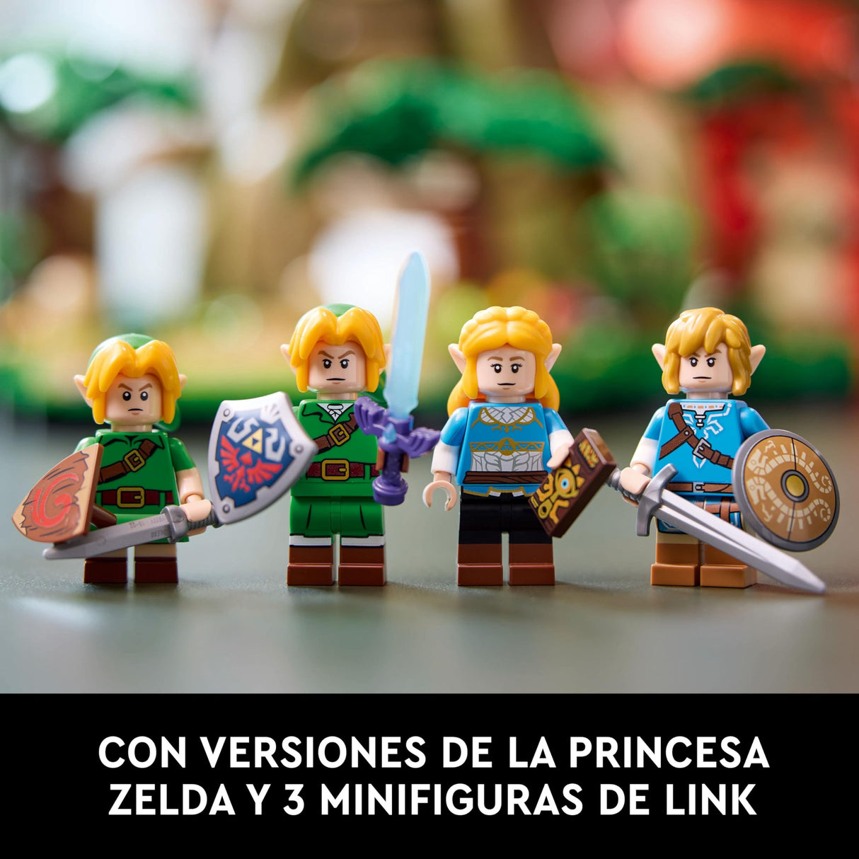 LEGO The Legend of Zelda Gran Árbol Deku “2 en 1”, Kit de Maquetas para Adultos con Zelda y 3 Minifiguras de Link, Regalo para Fans de los Videojuegos Ocarina of Time y Breath of The Wild 77092