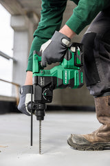 HIKOKI Akku Bohr- und Meißelhammer DH3628DCWRZ, SDS-plus (36V, 2x2,5 Ah, Schlagenergie 3,2 J, Zubehör: Zusatzhandgriff, Bohrtiefenanschlag, Bohrfutter, 2x Akkus, 1 Ladegerät, 1 HSC III Koffer)