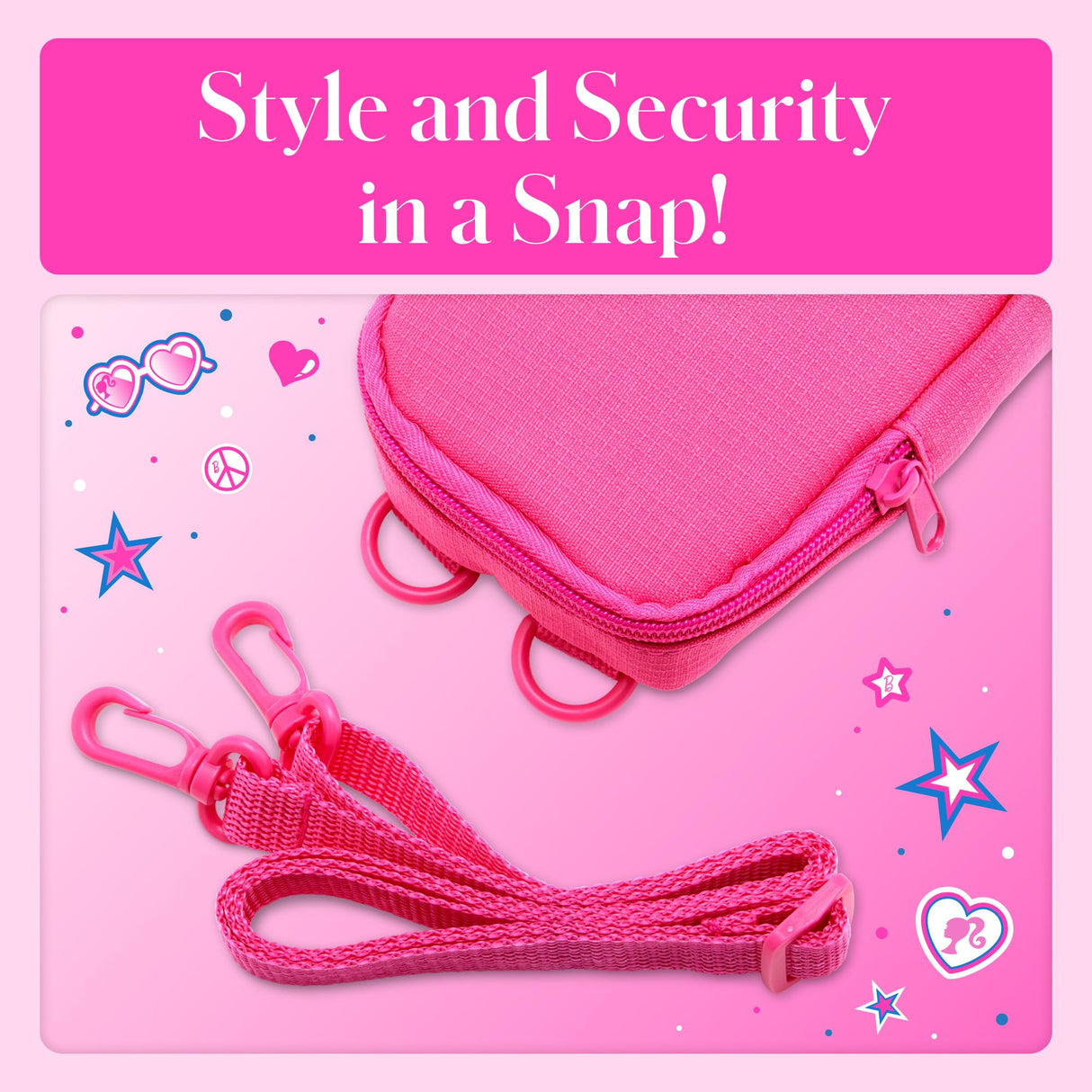 Kodak x Barbie Printomatic Cámara Instantánea Digital – Paquete Deluxe Estilo de Firma + Estuche Deluxe, Álbum de Fotos Barbie y Papel Zink (20 Hojas)