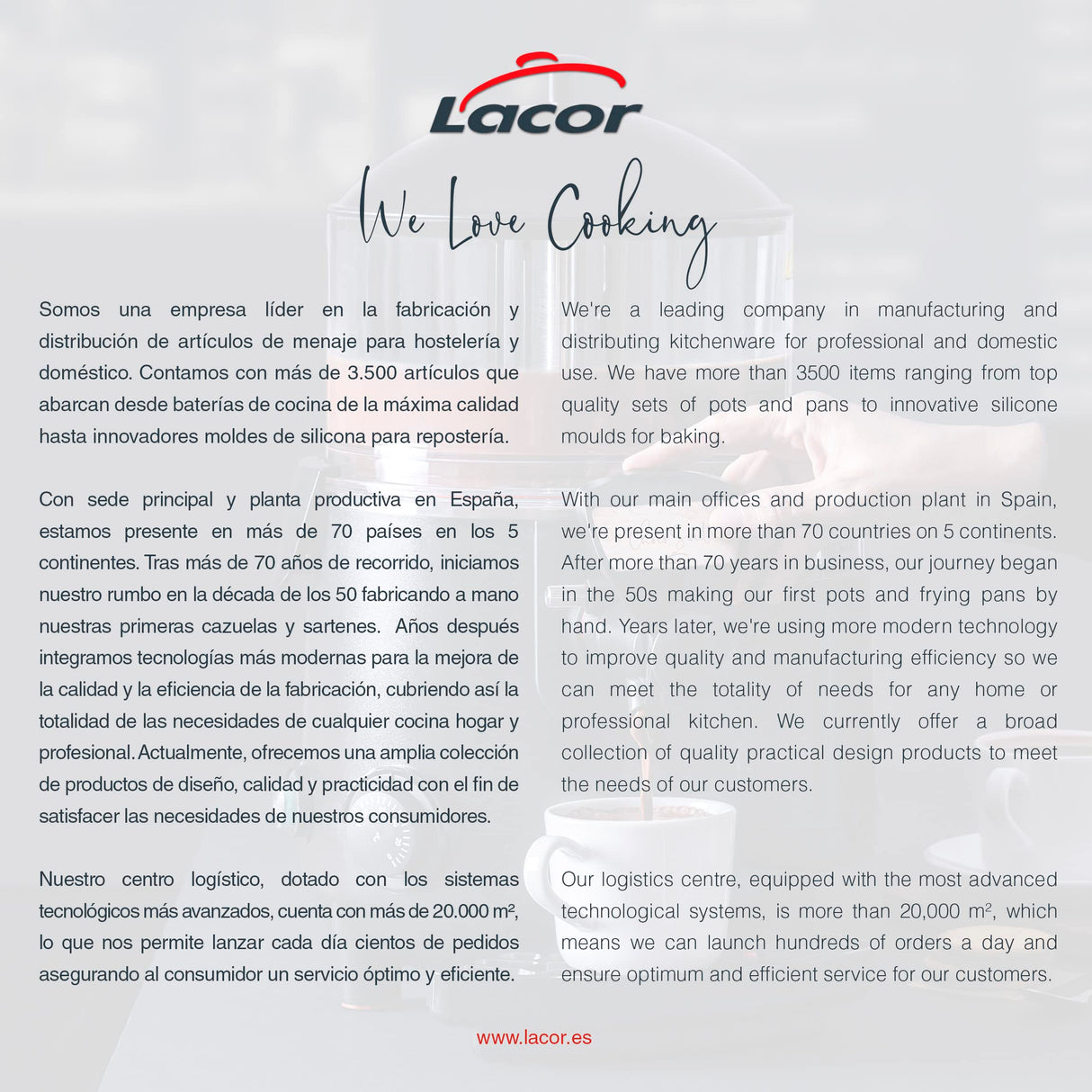 Lacor - 69615 - Chocolatera Chocosweet, Chocolatera Eléctrica, Mezclar y Calentar Chocolate al Baño María, Acero inoxidable, Capacidad 5 L, 28x41x46.5 cm, 1000 W