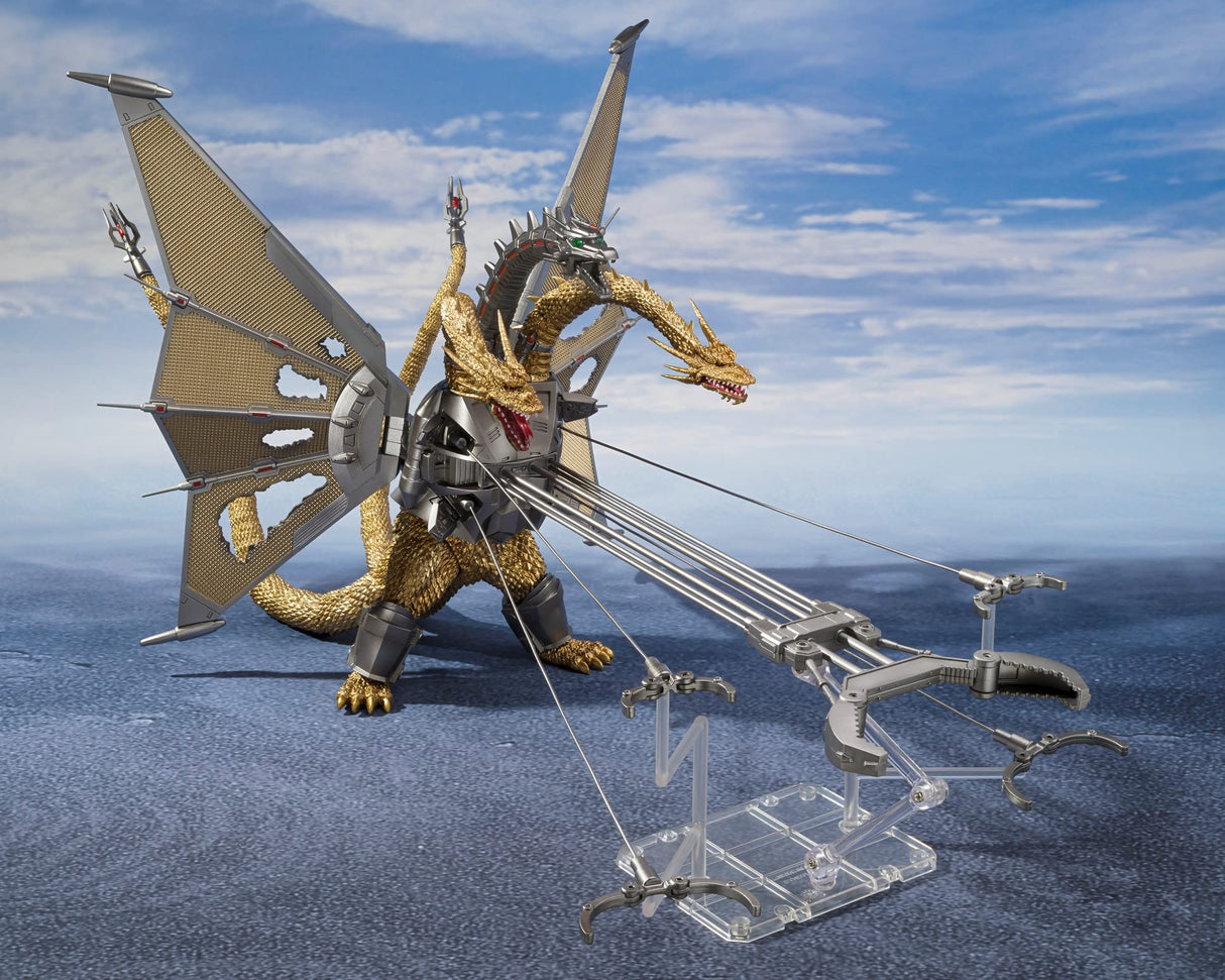 TAMASHII NATIONS Mecha Ghidorah Shinjuku Battle Set Fig 25 cm Godzilla vs King Ghidorah SH monsterarts