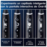 Oral-B iO 6 Cepillo De Dientes Eléctrico Negro con Mango Recargable, 3 Cabezales, 1 Estuche De Viaje, 5 Modos De Cepillado Incluso Blanqueamiento Dental, Sensor De Presión, Diseñado Por Braun