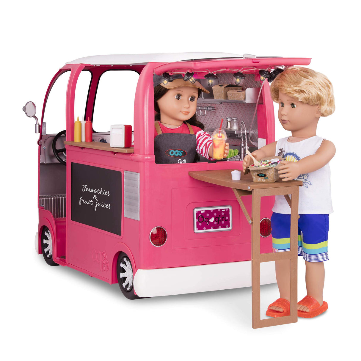 Our Generation BD37969Z - Food truck rosa