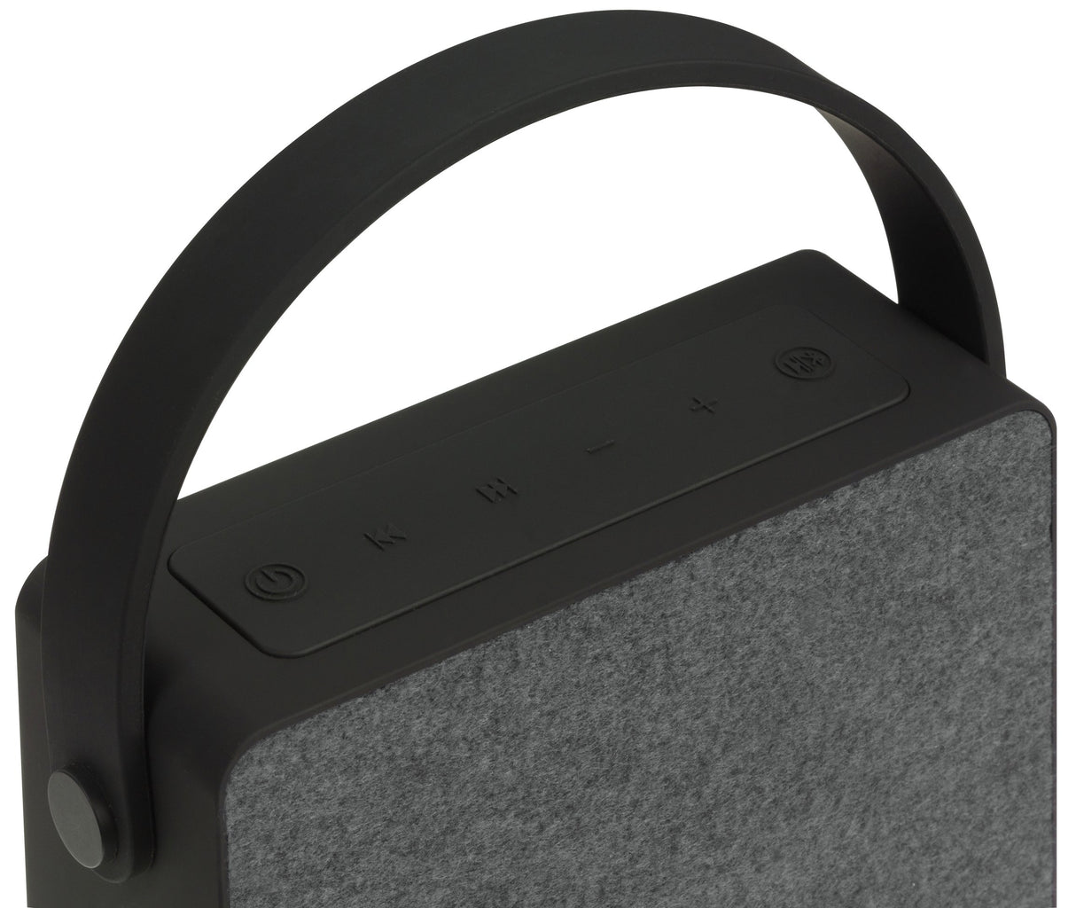 KitSound Flair - Altavoz portátil inalámbrico con Bluetooth y Cable Auxiliar de 3,5 mm Gris