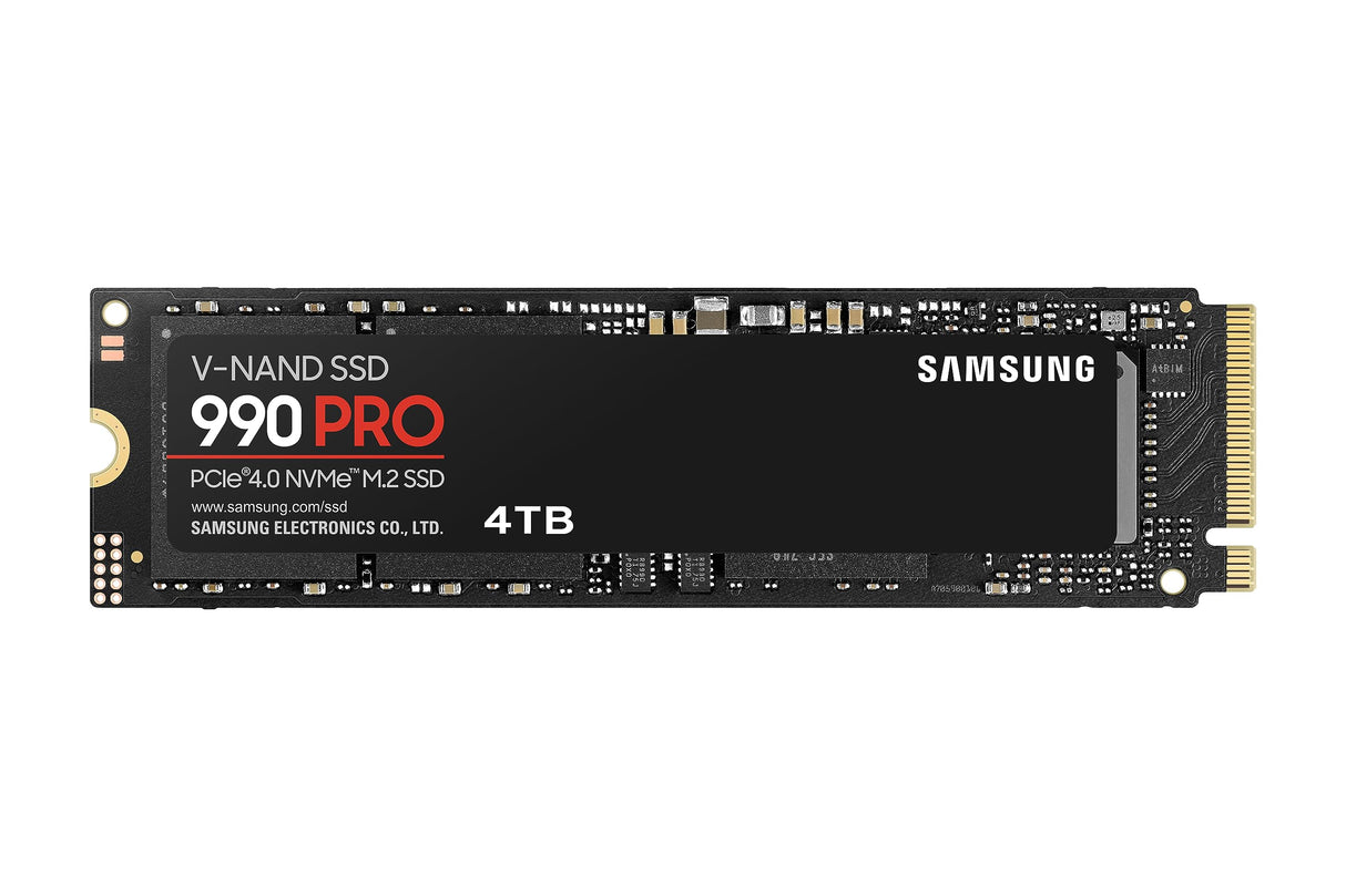 Samsung 990 PRO 4TB hasta 7.450MB/s PCIe 4.0 NVMe M.2 (2280) SSD interno (MZ-V9P4T0BW)
