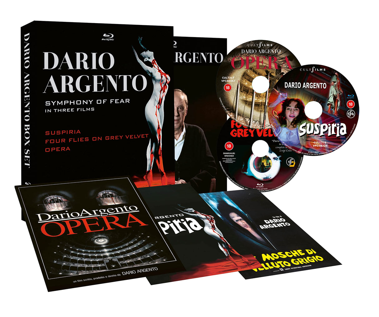 Dario Argento Box Set (Suspiria, Opera, Four Flies on Grey Velvet) [BD] [Blu-ray]