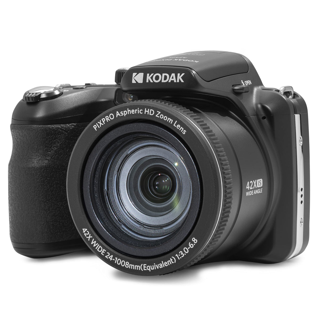 KODAK Pixpro Astro Zoom AZ425 - Cámara Digital Bridge, Zoom Óptico 42X, Gran Angular de 24 mm, 20 Megapíxeles, LCD 3, Video Full HD 1080p, Batería Li-ion - Negra