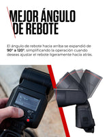 Canon Speedlite EL-1 (Ver.2) Flash de Cámara Profesional - Ideal para Deportes, Moda, Boda - Resistente al Clima y Cabeza de Flash Inclinable 120° - Compatible con Canon EOS
