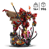 LEGO NINJAGO Meca Caballero del Fuego - Juguete de Construcción con Figura Articulada, 2 Minifiguras (inc. Kai) y Monstruo Marino - Kit de Maqueta - Regalo para Chicos de 14+ Años y Adolescentes 71846