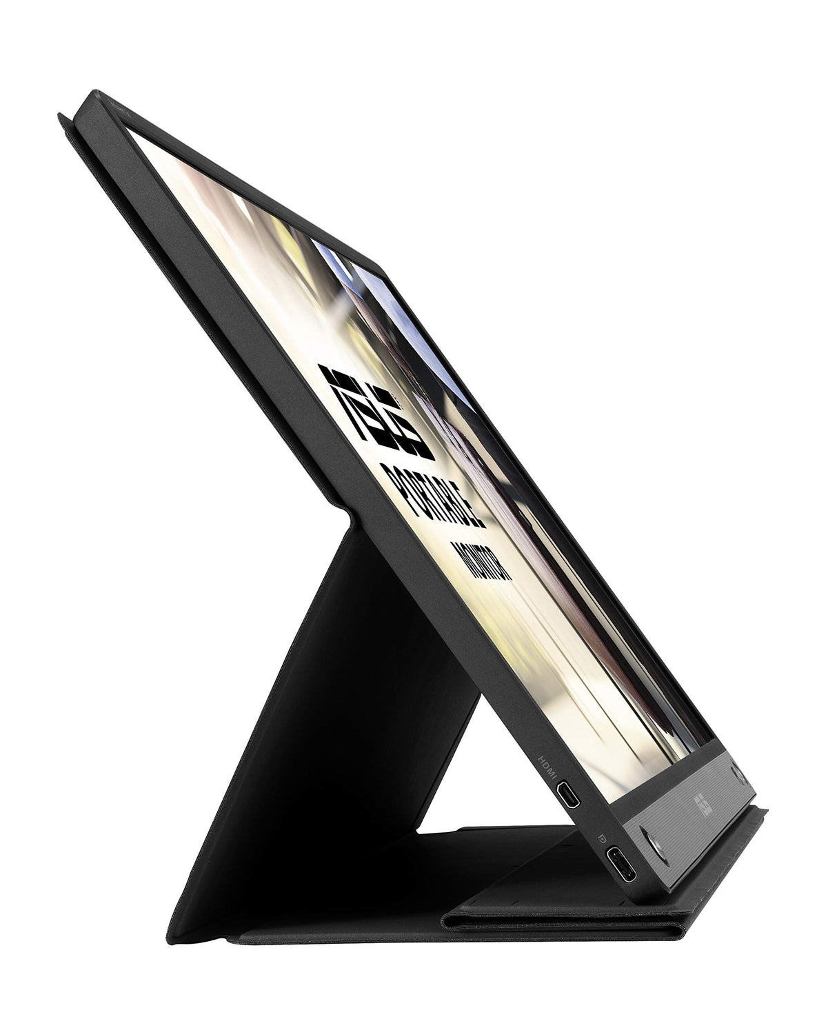 ASUS Monitor portátil inalámbrico USB ZenScreen GO MB16AWP: 15,6", IPS, USB tipo C, mini-HDMI, Batería integrada, Antiparpadeo, Luz azul de baja intensidad, Rosca para trípode. 250cd/m². Negro