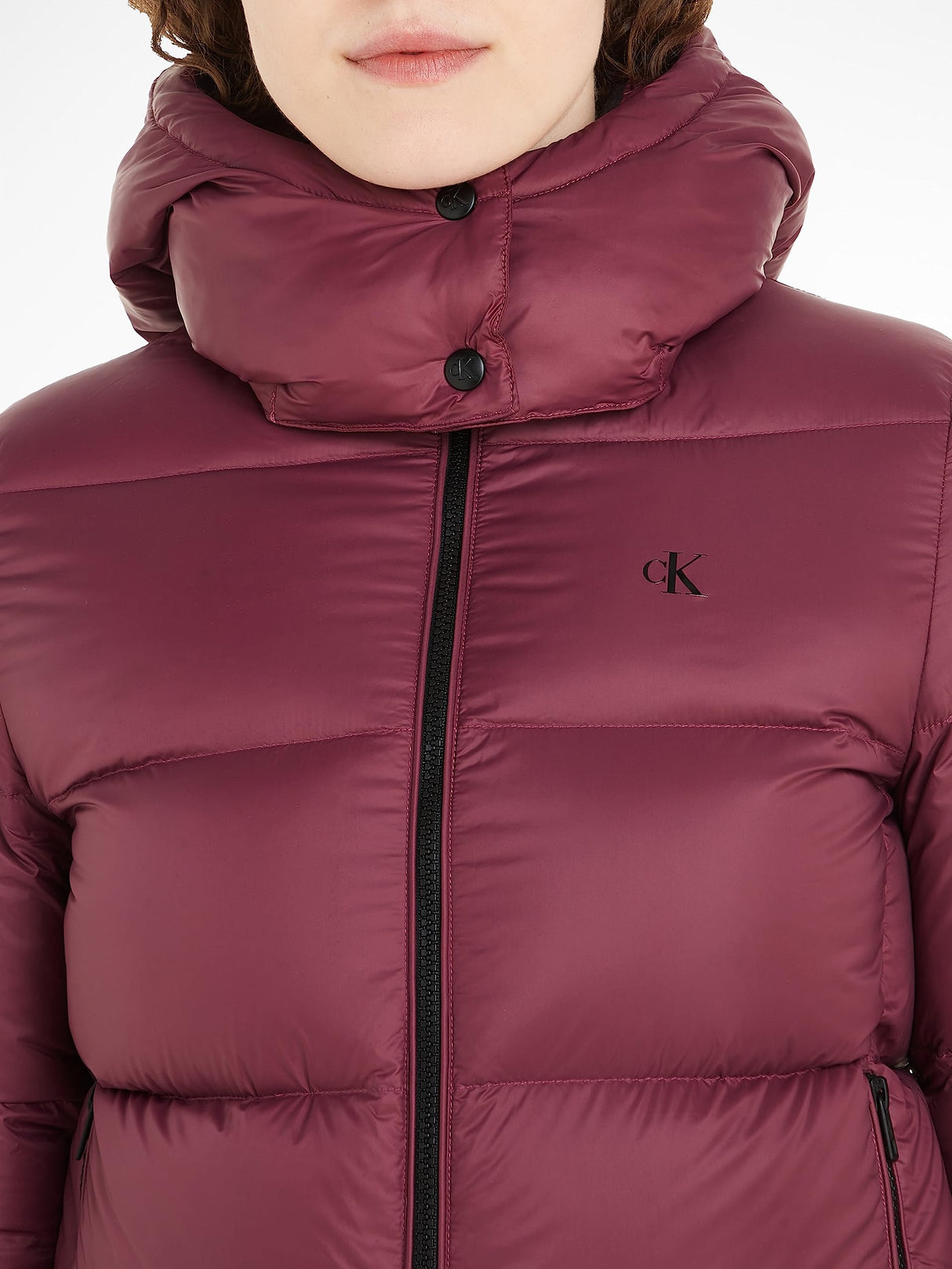 Calvin Klein Jeans MW Down Archetype Short Puffer J20J221646 Chaquetas Acolchadas de Plumas, Morado (Amaranth), S para Mujer