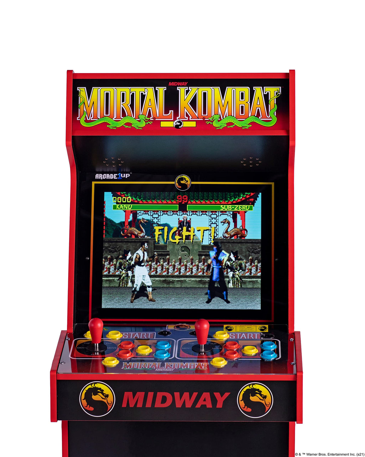Arcade1UP MORTAL KOMBAT LEGACY 14 GAMES Wifi ENABLED ARCADE MACHINE