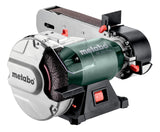 Metabo Lijadora Combinada Universal BS 200 Plus, Máquina para Lijar, Afilar y Desbarbar, Potencia 600W, para Madera y Metal, Multifuncional, Cable de 1.8m