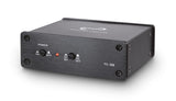 Dynavox TC-5B preamplificador de Phono, Carcasa metálica compacta, para Tocadiscos con Sistemas de cápsulas MM, Funcionamiento Opcional con batería, Negro