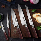 HOSHANHO Juego de Cuchillos de Cocina de 18 Piezas, Juego de Cuchillos de Chef de Acero Inoxidable de Alto Carbono, Juegos de Cuchillos con Bloque Profesional Ultra Afilado con Tijeras