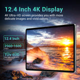 DOOGEE T30 MAX Android 14 Tablet PC 2024, 4K 12.4 Pulgadas 20GB RAM + 512GB ROM 2TB, 10800mAh/33W, 50MP+20MP Front, Helio G99 Octa Core, 2560 * 1600, Widevine L1, 4G LTE/5G WiFi/OTG/GPS