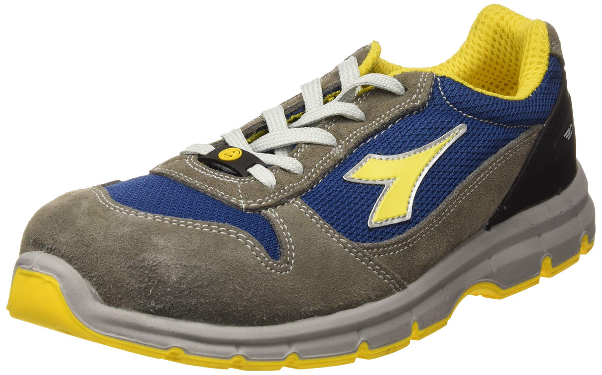 Utility Diadora RUN TEXT LOW S1P SRC ESD, Zapatillas Unisex Adulto, GRIS (CASTELLO/BLU INSEGNA), 45 EU