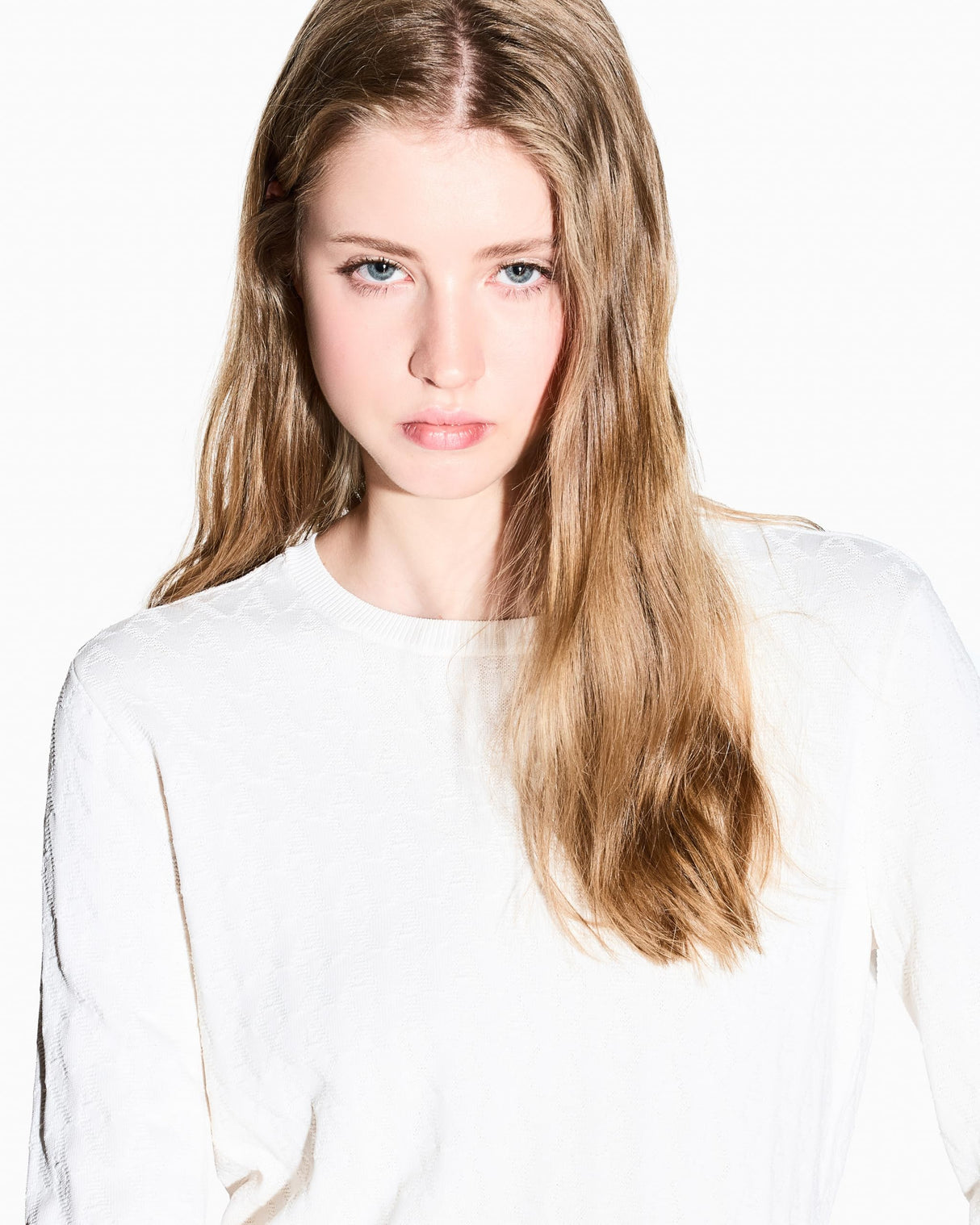 Armani Exchange Essential, Sustainable, All Over Logo Suéter, ISO, S para Mujer