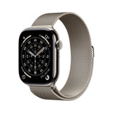 Apple Watch Series 11 GPS+Cellular con Caja de Titanio Natural de 46 mm y Pulsera Milanese Loop en Color Natural-Talla M/L.Calidad del Sueño,monitores de entreno y Salud,Pantalla Siempre Activa