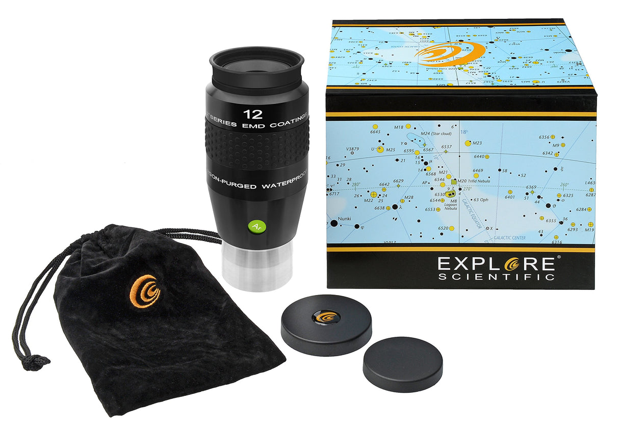 Explore Scientific 92° LER - Ocular para telescopios (con Revestimiento Multicapa EMD, Impermeable, con Relleno de Gas de protección de argón)