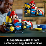 LEGO Mario Kart: Mario y Kart Estándar - Maqueta de Coche para Adultos con Figura Articulada - Set Nintendo para Aficionados al Videojuego - Regalo Gamer 72037