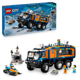 LEGO City Laboratorio Científico Móvil de los Exploradores Árticos - Camión de Juguete con Suspensión - Moto de Nieve, 5 Minifiguras y 3 Figuras de Lobos Blancos - Regalo Pra Niños de 8+ Años 60471